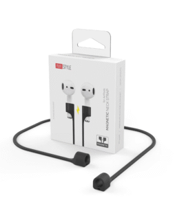 AhaStyle Magnetic Anti-Lost Straps for AirPods - Black