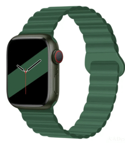 Silicone Magnetic Apple Watch Watchband (42-49mm) - Army Green