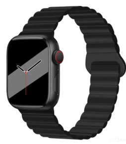 Silicone Magnetic Apple Watch Watchband (42-49mm) - Black