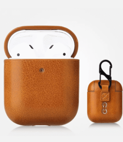 Premium PU Leather AirPods Pro 2 Case - Brown