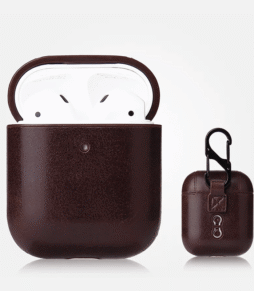 Premium PU Leather AirPods Pro 2 Case - Coffee