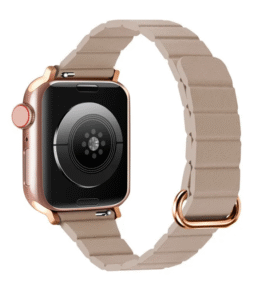 Microfibre Leather Magnetic Apple Watch Watchband - 40mm/42mm - Khaki
