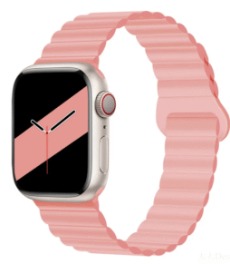 Silicone Magnetic Apple Watch Watchband (42-49mm) - Pink