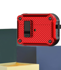 Carbon Fibre AirPods Pro 2 Case - Red