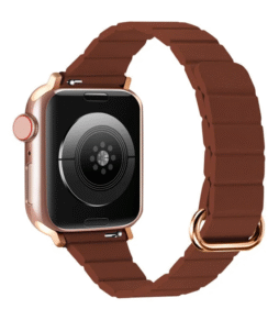 Microfibre Leather Magnetic Apple Watch Watchband - 40mm/42mm - Saddle Brown
