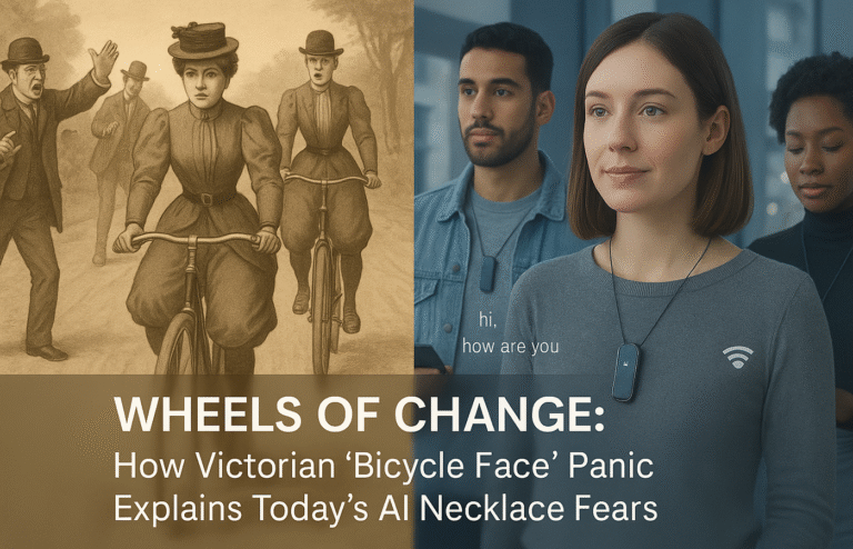 Victorian Bicycle Panic & AI Necklace Fears
