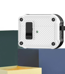 Carbon Fibre AirPods Pro 2 Case - White