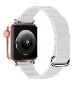 Microfibre Leather Magnetic Apple Watch Watchband - 40mm/42mm - White