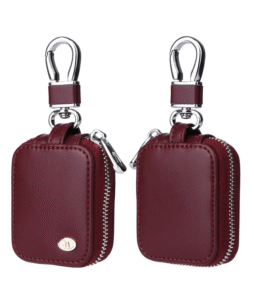 Premium PU Leather AirPods Pro Case - Wine Red